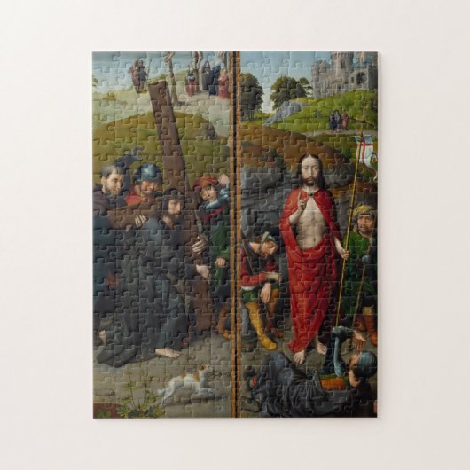 Christus die het kruis draagt legpuzzel (Verticaal)