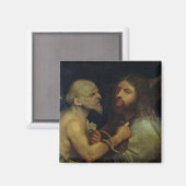 Christus die het kruis draagt magneet (Voorkant / Achterkant)