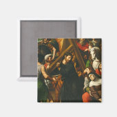Christus die het kruis draagt magneet (Voorkant / Achterkant)