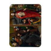Christus die het kruis draagt magneet (Verticaal)