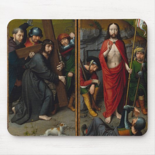Christus die het kruis draagt muismat (Voorkant)