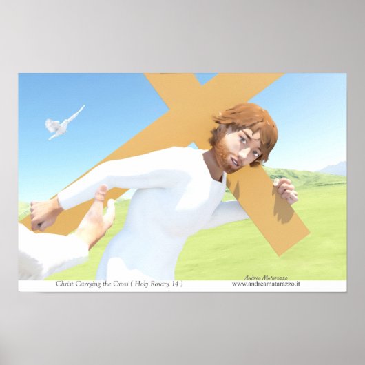 Christus die het Kruis draagt Poster (Voorkant)