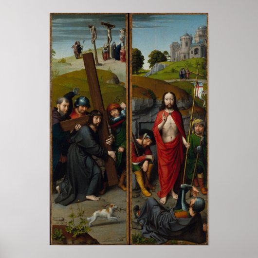 Christus die het kruis draagt poster (Voorkant)