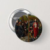 Christus die het kruis draagt ronde button 5,7 cm (Voorkant /achterkant)