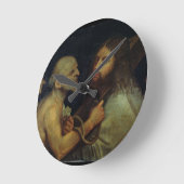 Christus die het kruis draagt ronde klok (Hoek)