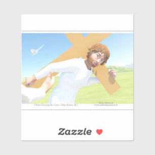 Christus die het Kruis draagt Sticker