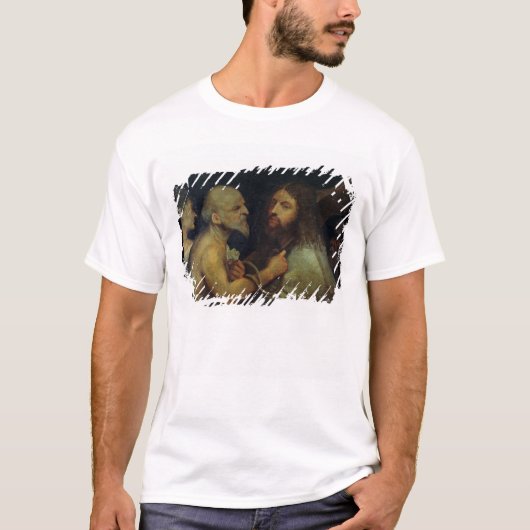 Christus die het kruis draagt t-shirt (Voorkant)