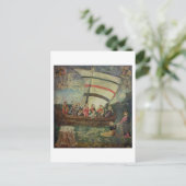 Christus die op het water loopt na de 'Navicella' Briefkaart (Staand voorkant)