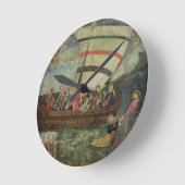 Christus die op het water loopt na de 'Navicella' Ronde Klok (Hoek)