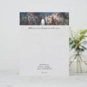 Christus die Praetorium verlaat Briefhoofd Ontwerp (Staand voorkant)