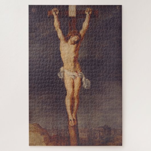 Christus dood aan het kruis door Peter Paul Rubens Legpuzzel (Verticaal)