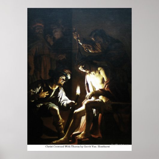 Christus doorkruist met Thorns van Gerrit Van Hont Poster (Voorkant)