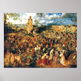 Christus Draag de kruiser Bruegel de Ouder Poster