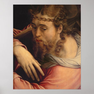 Christus Draag het Kruis, 1540-45 (olie op het pan Poster