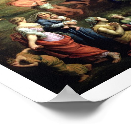 Christus Draag het Kruis, 1684 (olie op canvas) Poster (Hoek)