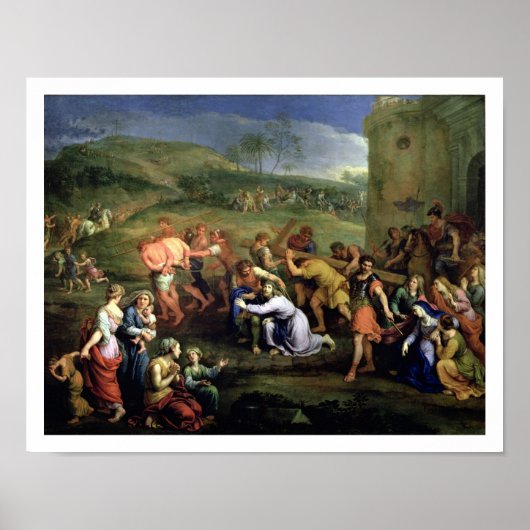 Christus Draag het Kruis, 1684 (olie op canvas) Poster (Voorkant)