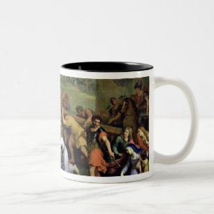Christus Draag het Kruis, 1684 (olie op canvas) Tweekleurige Koffiemok