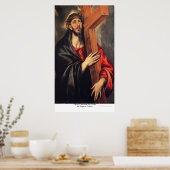 Christus Draag het kruis bij Eugene Greco Poster (Keuken)
