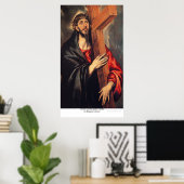 Christus Draag het kruis bij Eugene Greco Poster (Thuiskantoor)