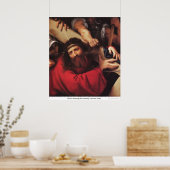 Christus Draag het kruis door Lorenzo Lotto Poster (Keuken)