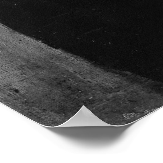 Christus Draag het Kruis (zwart-wit) Poster (Hoek)