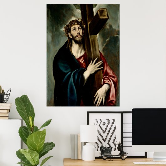 Christus Draag het Poster van het Kruis (Licht 1) (Thuiskantoor)