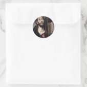 Christus_draagt_het_kruis_1580 Ronde Sticker (Tas)
