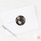 Christus_draagt_het_kruis_1580 Ronde Sticker (Envelop)