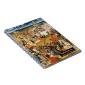 Christus draagt het kruis Kunst Gouden Monogram Sc Notitieboek (Rechterzijde)