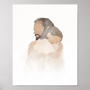Christus Embrace, Jezus, jesusschilderij, lds art Poster