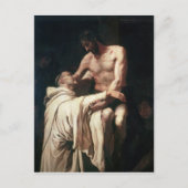Christus Embracing St. Bernard Briefkaart (Voorkant)