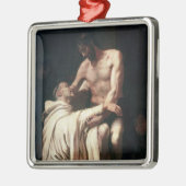 Christus Embracing St. Bernard Metalen Ornament (Links)
