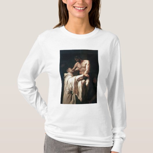 Christus Embracing St. Bernard T-shirt (Voorkant)