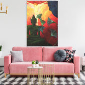 Christus en Boeddha, c.1890-1892 Canvas Afdruk (Insitu (Woonkamer))