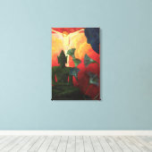Christus en Boeddha, c.1890-1892 Canvas Afdruk (Insitu (Houten vloer))
