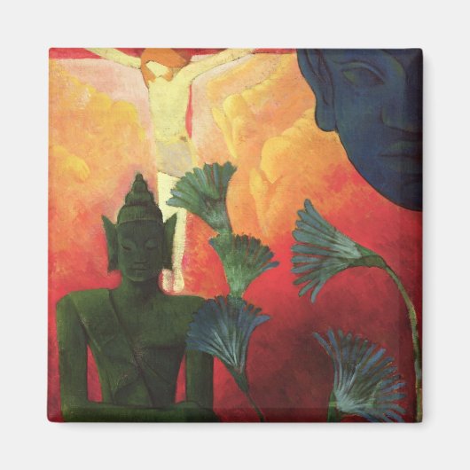 Christus en Boeddha, c.1890-1892 Magneet (Voorkant)