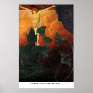 Christus en Boeddha van Paul-Elie Ranson Poster