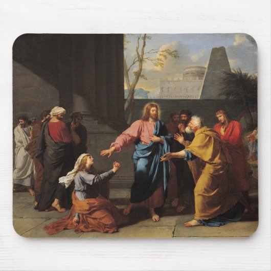 Christus en de Canarische vrouw, 1783-84 Muismat (Voorkant)