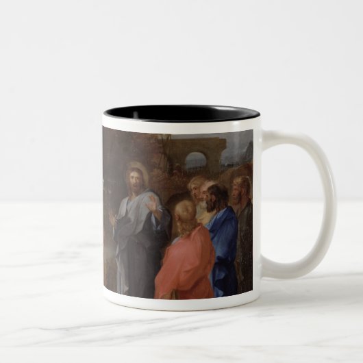 Christus en de Centurion Tweekleurige Koffiemok (Rechts)