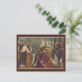 Christus en de eeuw van Capernaum door Veronese Briefkaart (Staand voorkant)