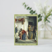 Christus en de kinderen door Carl Bloch Briefkaart (Staand voorkant)