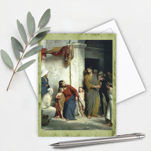 Christus en de kinderen door Carl Bloch Briefkaart
