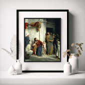 Christus en de kinderen poster