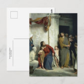 Christus en de kinderen van Carl Bloch Briefkaart (Voorkant / Achterkant)