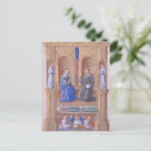 Christus en de Maagd Mary Enthroned Briefkaart (Staand voorkant)