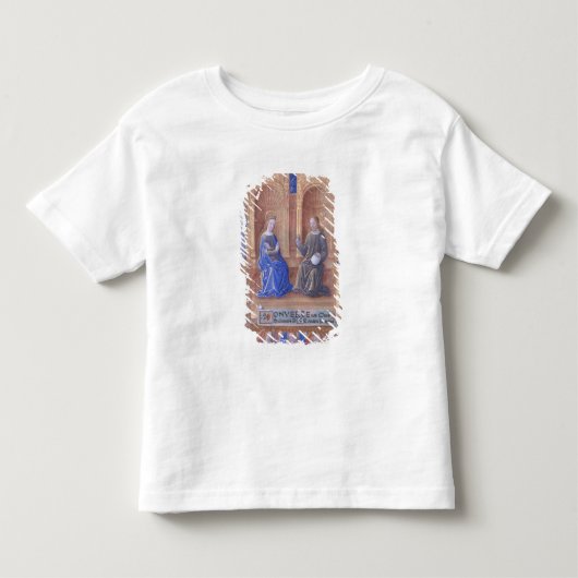 Christus en de Maagd Mary Enthroned Kinder Shirts (Voorkant)