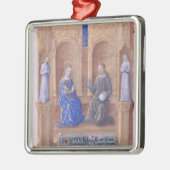 Christus en de Maagd Mary Enthroned Metalen Ornament (Links)
