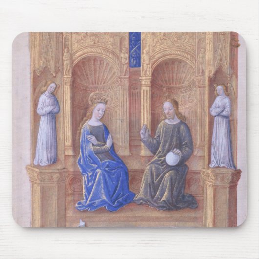 Christus en de Maagd Mary Enthroned Muismat (Voorkant)