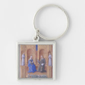 Christus en de Maagd Mary Enthroned Sleutelhanger (Voorkant)