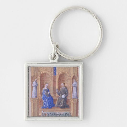 Christus en de Maagd Mary Enthroned Sleutelhanger (Voorkant)